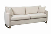 Coaster Corliss Upholstered Arched Arms Sofa Beige Model 508821